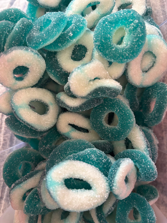 Anneaux sucrés framboises